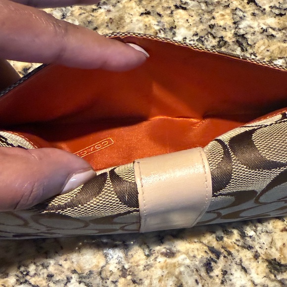 Coach Legacy Signature Wallet (Tan Canvas and Leather) - Picture 12 of 13